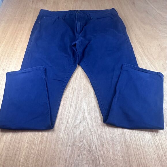 Gap Khakis Men’s 40x32 Slim Stretch Blue Chino Pants Straight Fit - Picture 1 of 4